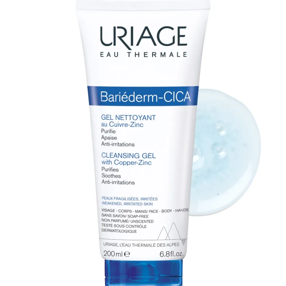 Uriage Bariéderm - Cica-Gel Detergente Anti-Irritazioni, 200ml