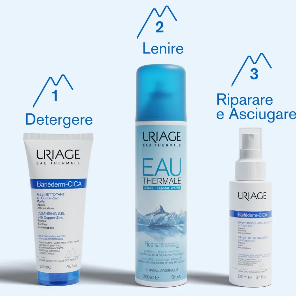 Uriage Bariéderm - Cica-Gel Detergente Anti-Irritazioni, 200ml