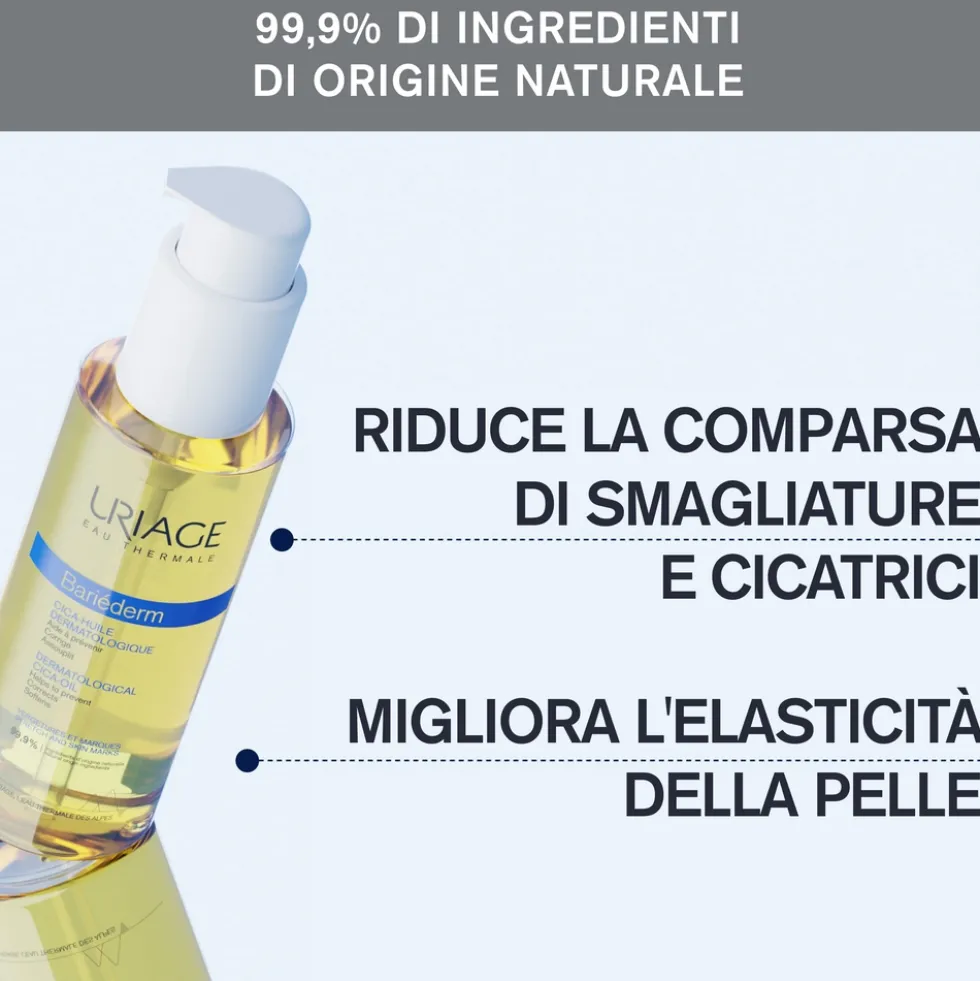 Uriage Bariederm - Cica-Olio Dermatologico Segni Recenti e Smagliature, 100ml