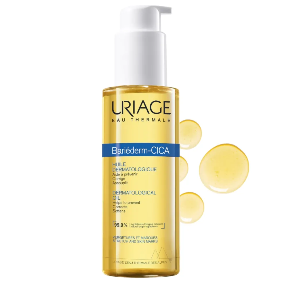 Uriage Bariederm - Cica-Olio Dermatologico Segni Recenti e Smagliature, 100ml