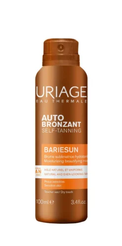 Uriage Bariesun Spray autoabbronzante idratante e illuminante per il viso e il corpo, 100 ml