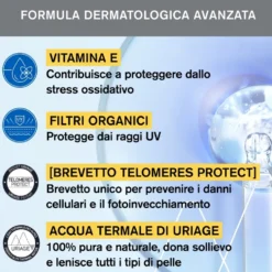 Uriage Bariésun - Crema Idratante SPF50+ Senza Profumo Solare Viso, 50ml