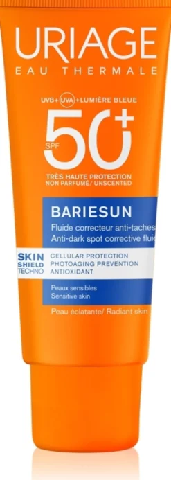 Uriage Bariésun SPF50+ Fluido Correttivo Emulsione solare per la correzione delle macchie, 40 ml