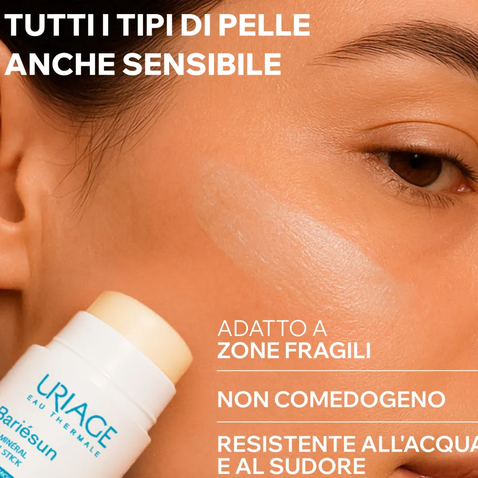 Uriage Bariésun - Stick Solare Minerale SPF50+ Ultra Protezione, 18g