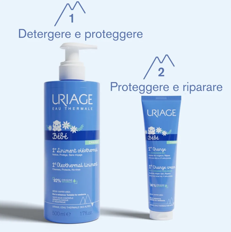 Uriage Bébé - 1er Change Crema per il Cambio Prevenzione e Trattamento, 100ml