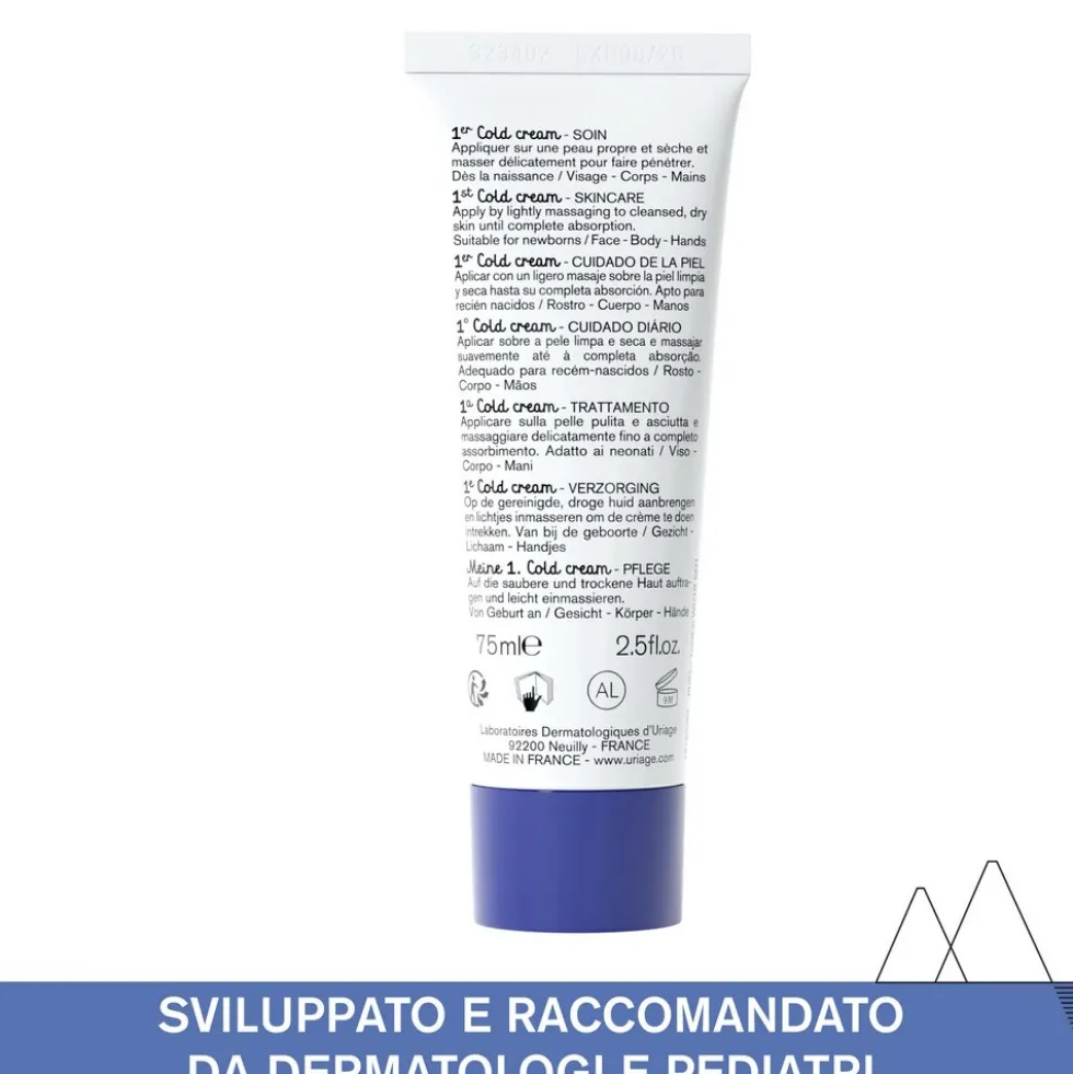 Uriage Bébé - 1ere Cold Cream Crema Ultra-Nutriente, 75ml