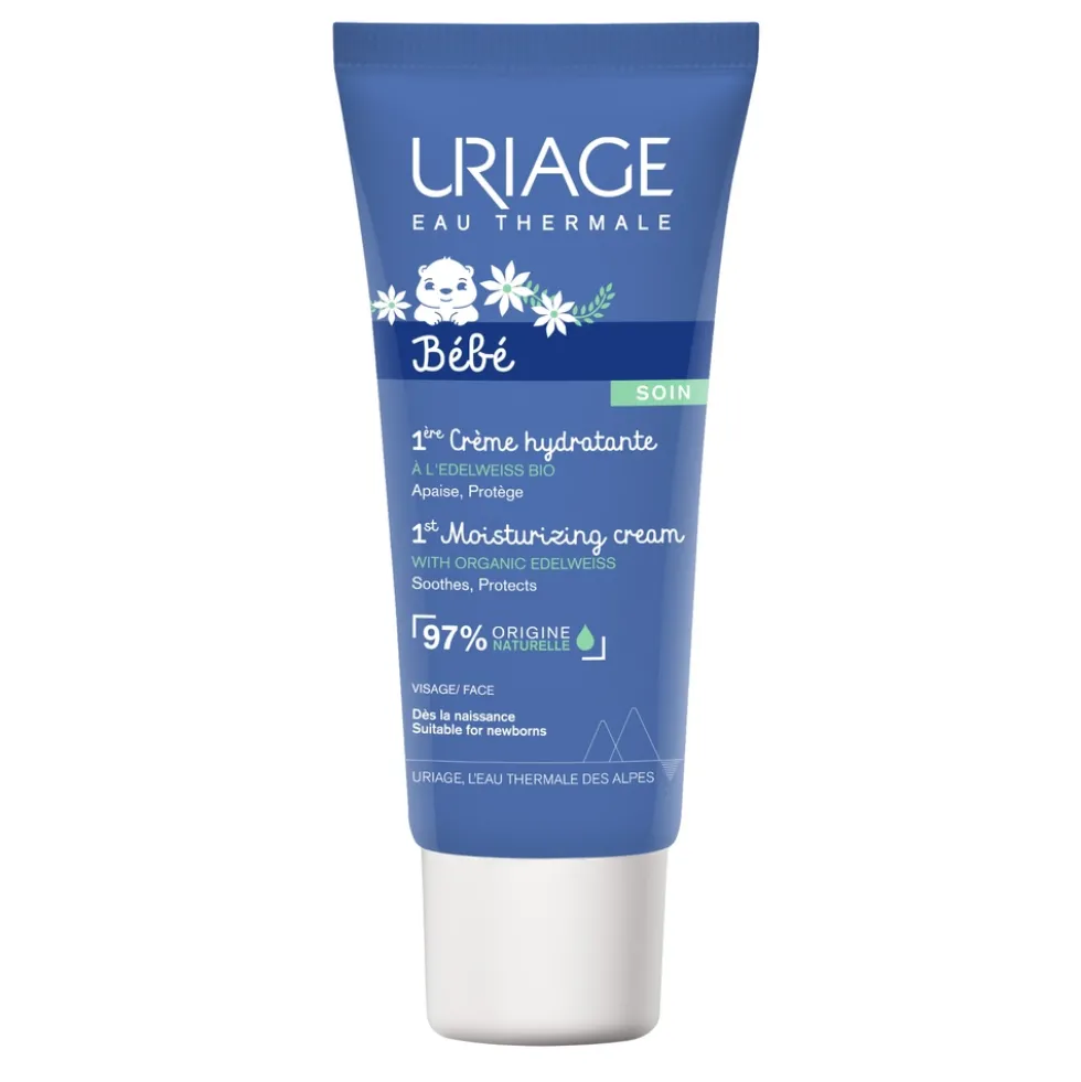 Uriage Bébé - 1ere Crème Hydratante Crema Idratante Quotidiana, 40ml
