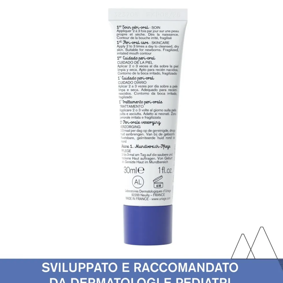 Uriage Bébé - 1er Soin Péri-Oral Trattamento Peri-Orale Lenitivo Riparatore,30ml