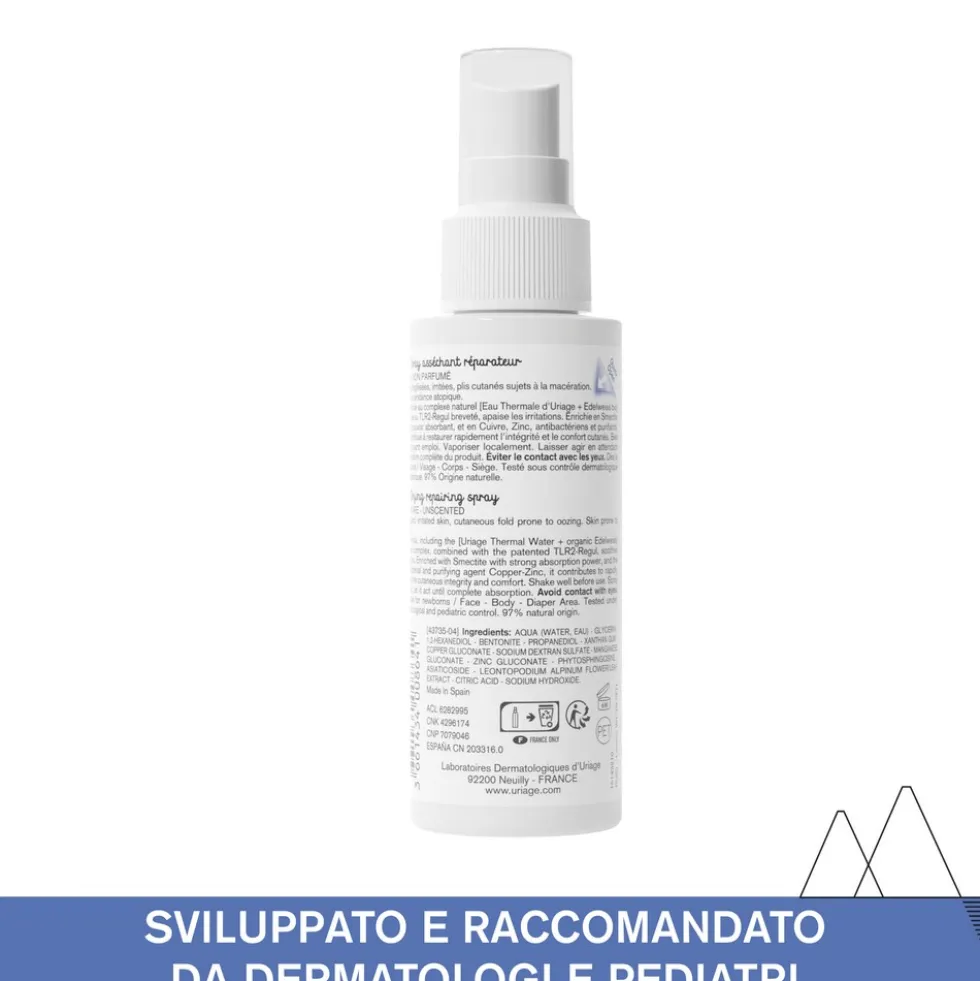 Uriage Bébé - 1er Spray Assorbente Riparatore con Cu-Zn, 100ml