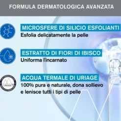 Uriage Gelee Gommage Delicato Viso - Gel esfoliante per rimuovere le impurità e illuminare, 50 ml
