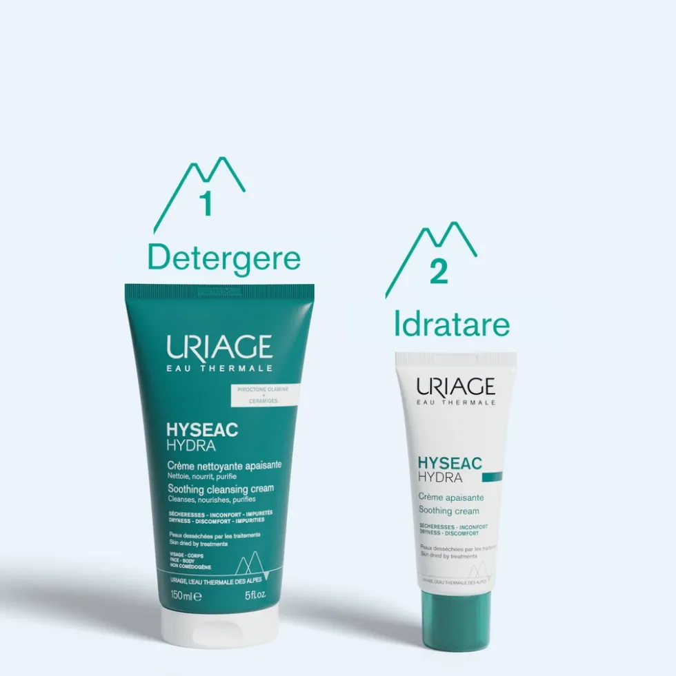 Uriage Hyséac - Hydra Trattamento Emolliente Ristrutturante Viso Pelle Grassa Disidratata, 40ml