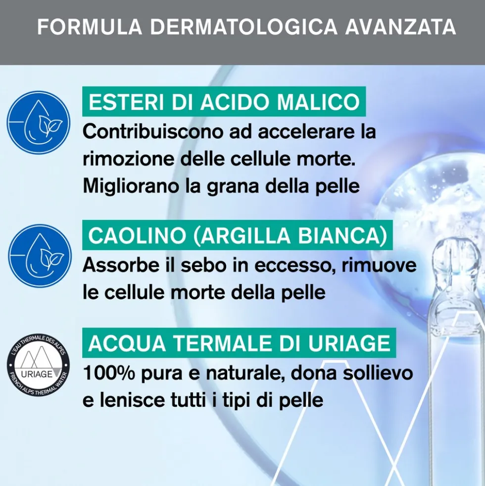 Uriage Hyséac - Maschera Gommage Pelle Grassa O A Tendenza Acneica, 100ml