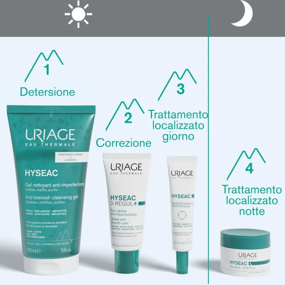 Uriage Hyséac - Pasta SOS Anti-Imperfezioni con Argilla Verde e Zinco, 15g
