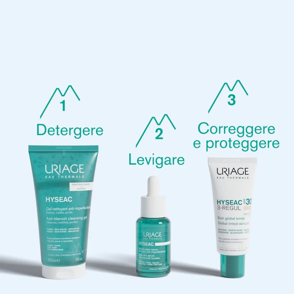 Uriage Hyséac - 3-Regul Colorato SPF30 Pelle Grassa o A Tendenza Acneica, 40ml