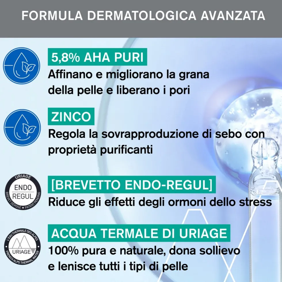 Uriage Hyséac - Siero Pelle Nuova Booster Anti-Imperfezioni, 30ml