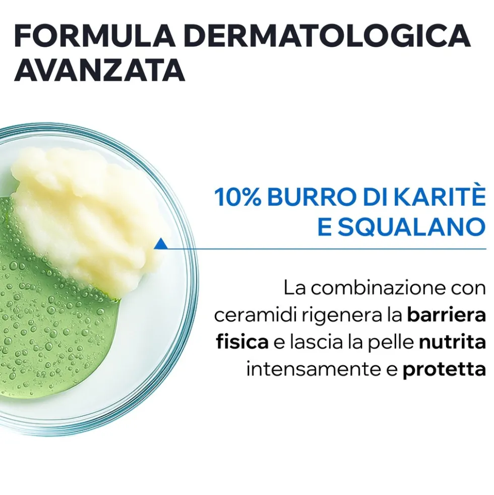 Uriage Xémose C8+ Crema Viso Lenitiva e Nutriente per Pelle Secca, 40ml