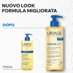 Uriage Xémose C8+ Olio Lavante Lenitivo Doccia e Bagno per Pelle Secca e Sensibile, 500ml