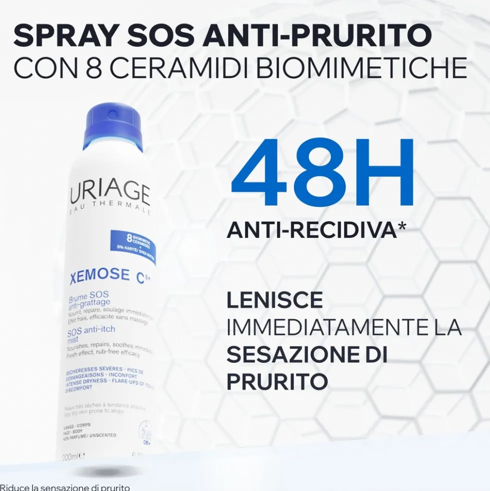 Uriage Xémose C8+ Spray SOS Antiprurito, 200ml