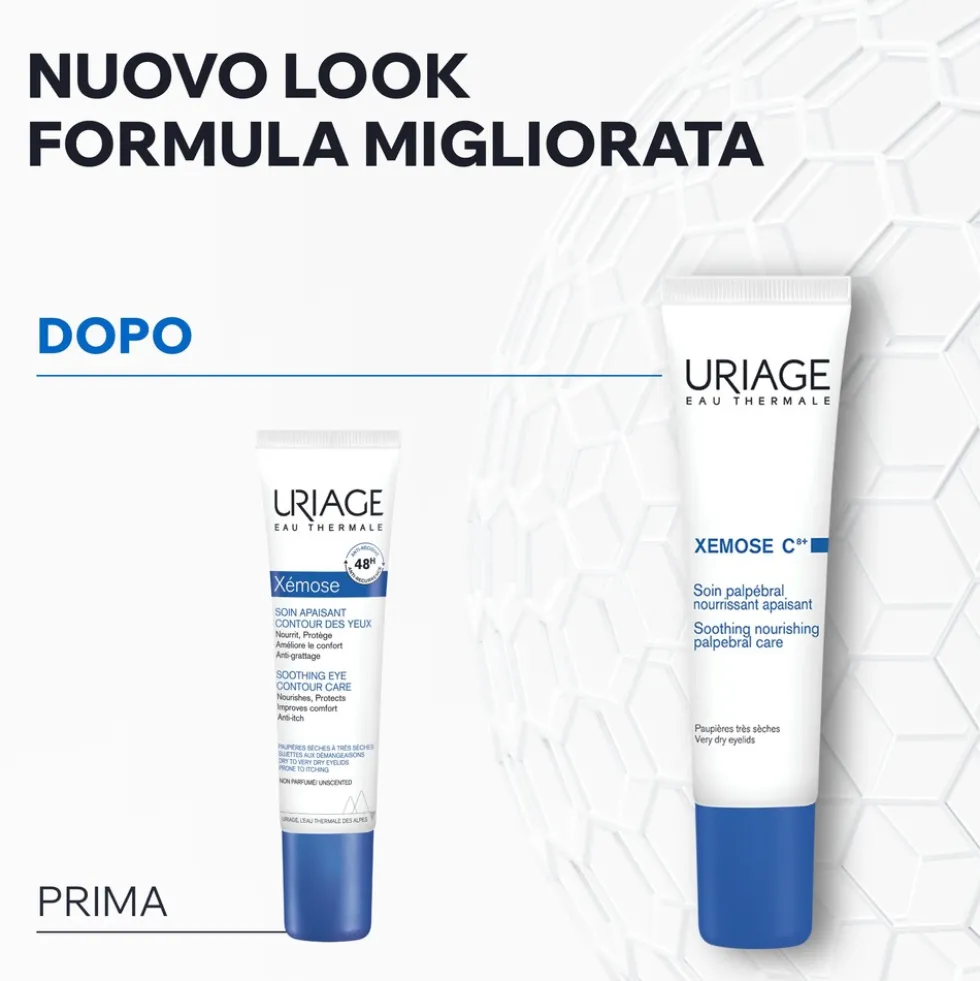 Uriage Xémose C8+ Trattamento Contorno Occhi Lenitivo e Nutriente, 15ml