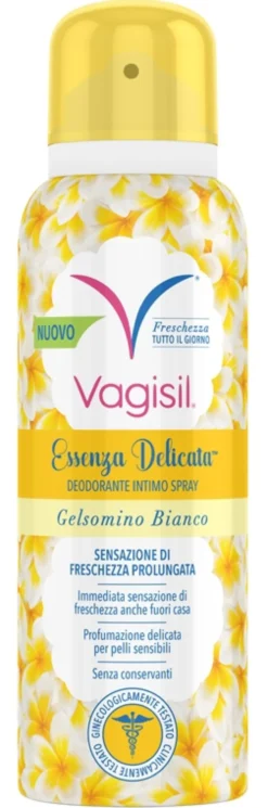 Vagisil Deodorante Intimo Spray Essenza Delicata Gelsomino Bianco, 125ml
