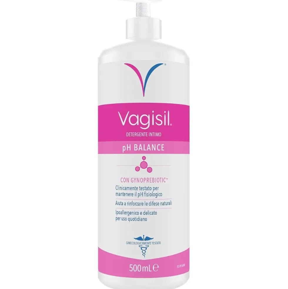 Vagisil Equilibrio pH - Detergente intimo per il pH fisiologico e le difese naturali, 500 ml