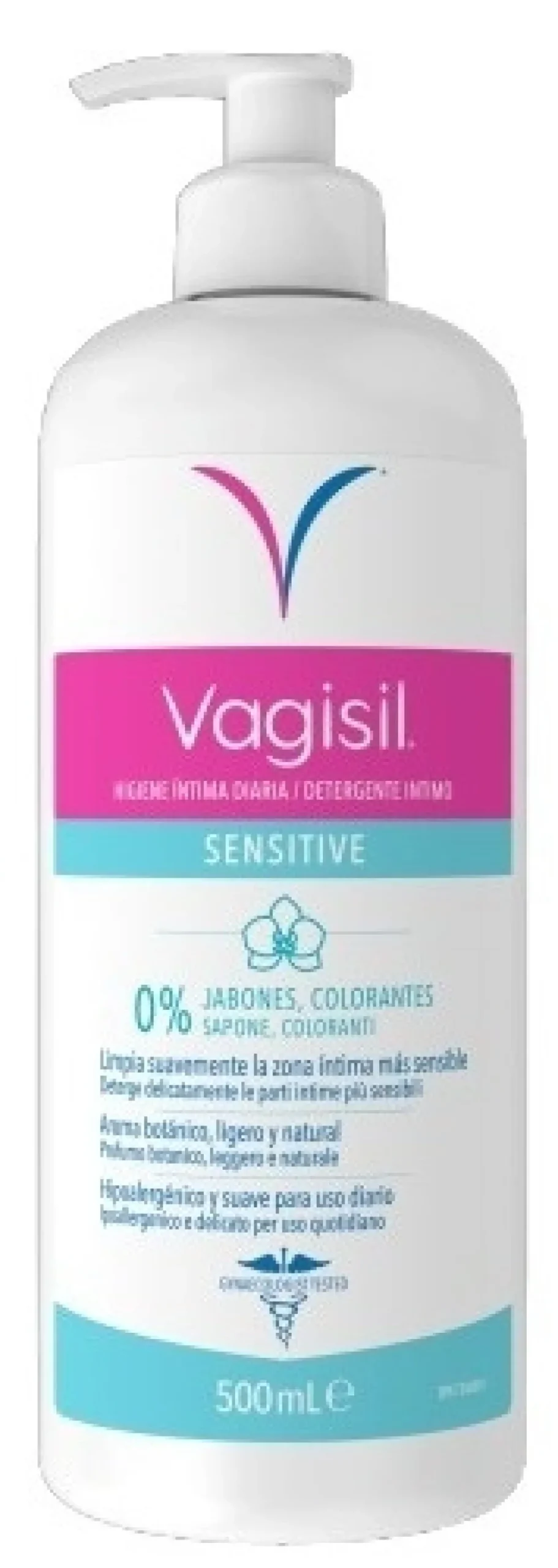 Vagisil Sensitive - Detergente intimo lenitivo per le pelli sensibili, 500 ml