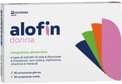 Valderma Alofin Donna - Integratore Valderma anticaduta per i capelli, 60 compresse