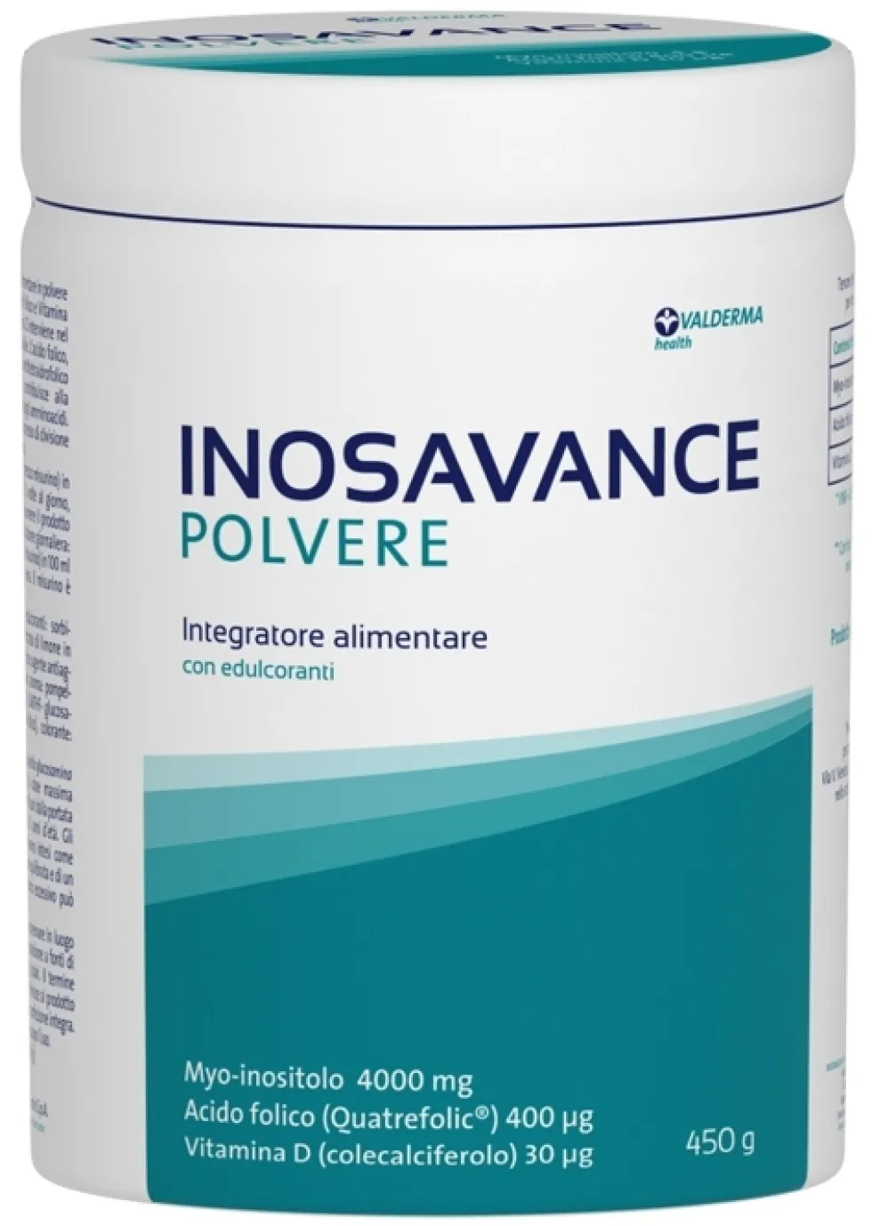 Valderma Inosavance - Integratore per la gravidanza con d-chiro-inositolo, 450 g