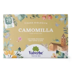 Valverbe Camomilla Bio Infuso biologico ad azione rilassante e digestiva, 20 bustine