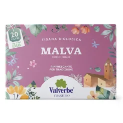 Valverbe Malva Bio Tisana biologica di foglie e fiori per infuso, 20 filtri