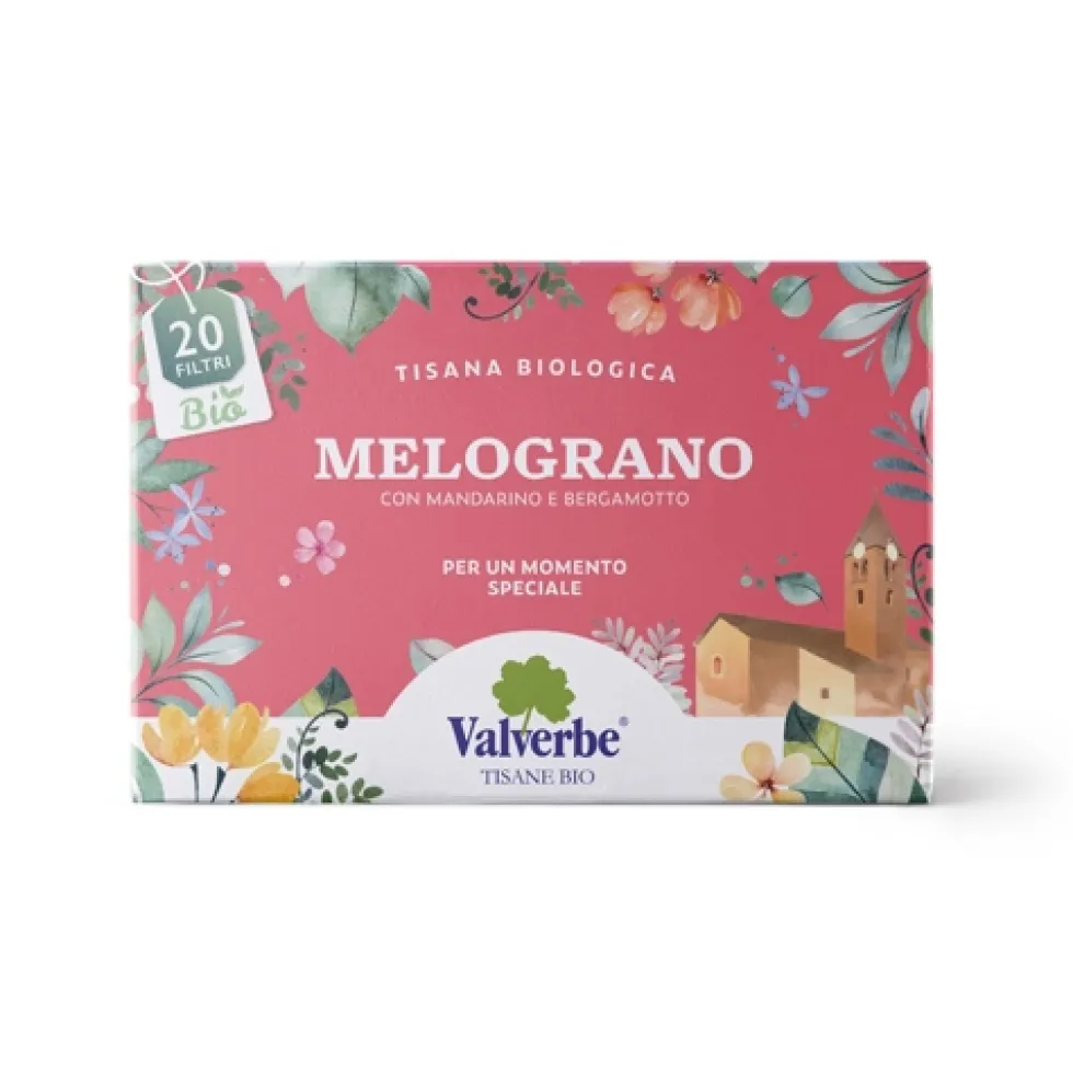 Valverbe Melograno Bio Tisana biologica ad azione antiossidante, 20 filtri