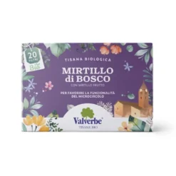 Valverbe Mirtillo di Bosco Bio Tisana per il microcircolo e il drenaggio dei liquidi, 20 filtri