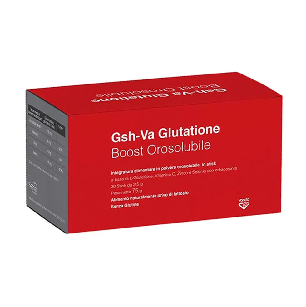 Vanda Omeopatici Gsh-Va Glutatione Boost Integratore, 30 Stick Orosolubili