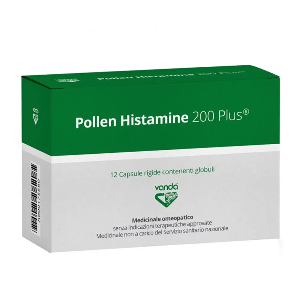 Vanda Omeopatici Pollen Histamine 200 Plus Medicinale Omeopatico, 12 Capsule