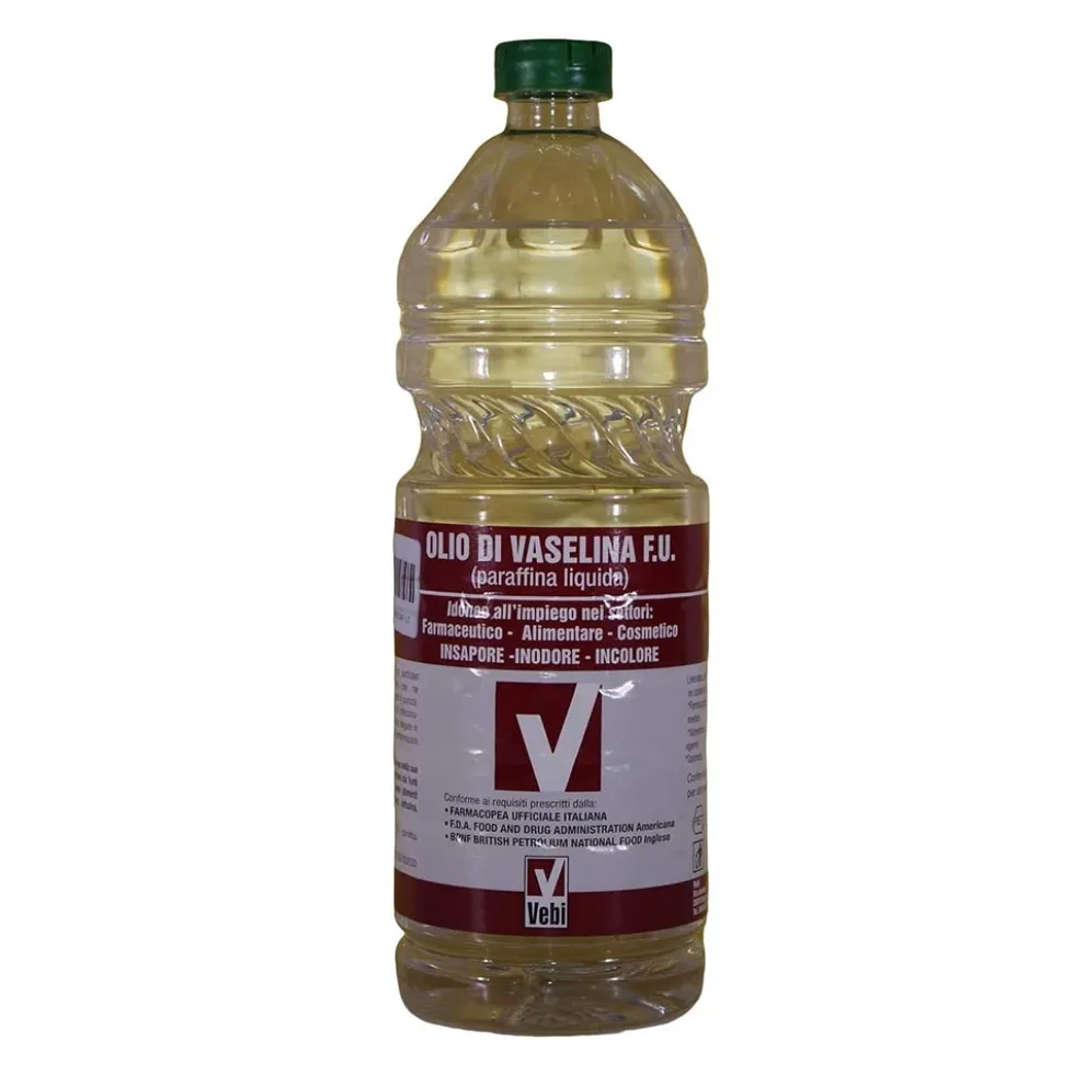 Vebi Istituto Biochimico Olio di vaselina liquida - Olio lassativo e idratante per il corpo, 1000 ml