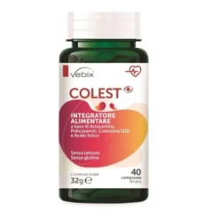 Vebix Colest+ - Integratore alimentare per il benessere cardiovascolare, 40 compresse