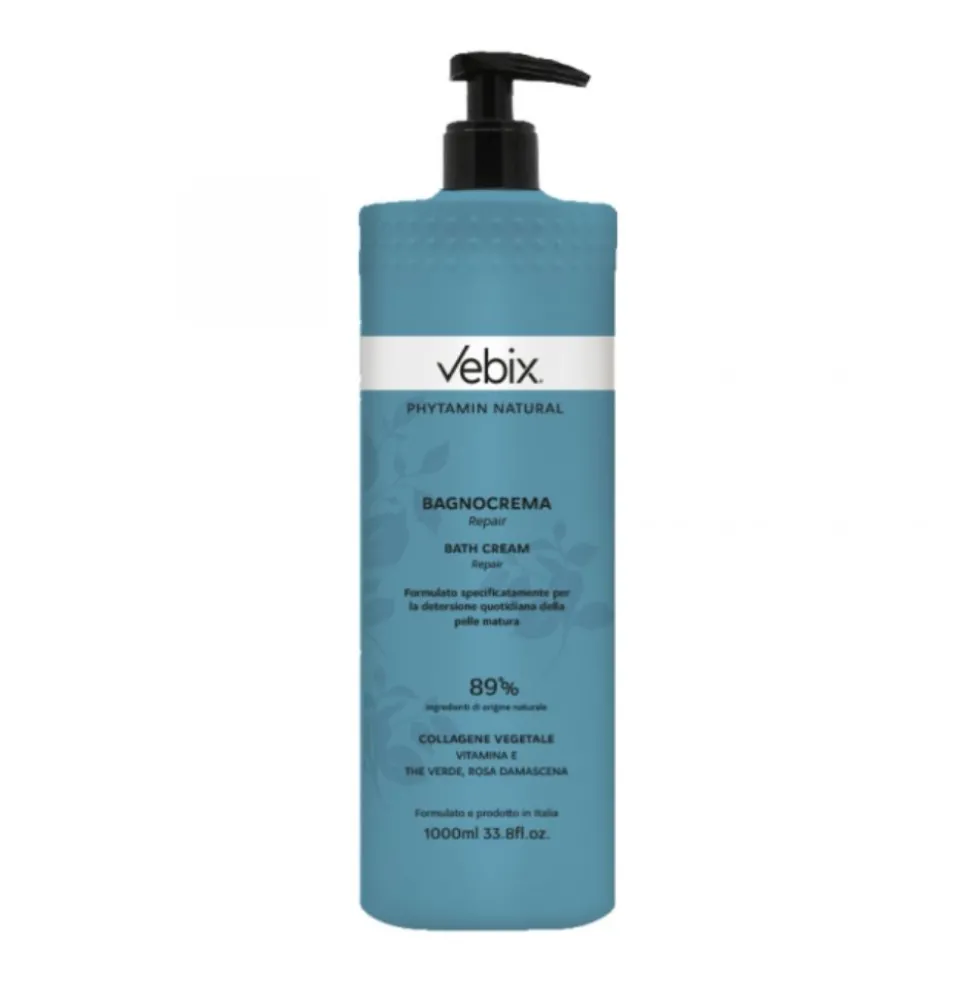 Vebix Phytamin Natural - Bagnocrema Repair Idratante e Rivitalizzante, 1 litro