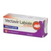 Vectavir Labiale 1% Crema Penciclovir Trattamento Herpes Labiale Color Beige-Marrone, 2g