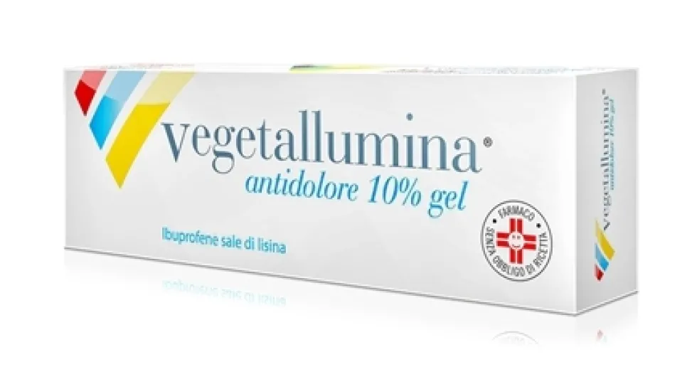 Vegetallumina Antidolore 10% - Gel all'ibuprofene per dolori muscolari e articolari, 50 g