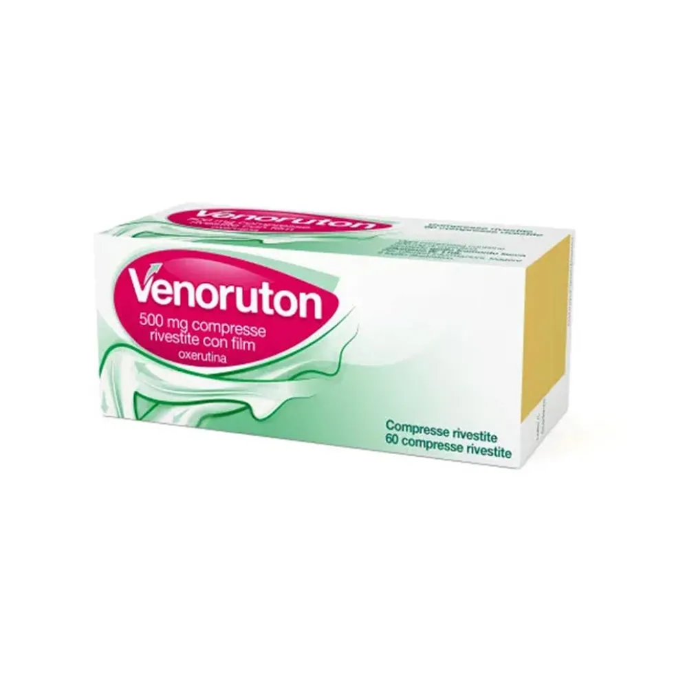 Venoruton 500mg Insufficienza Venosa e Fragilità Capillare, 60 Compresse Rivestite