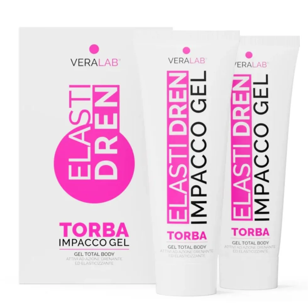VeraLab Elastidren Impacco Gel Torba Drenante Ed Elasticizzante, 2 x 250ml