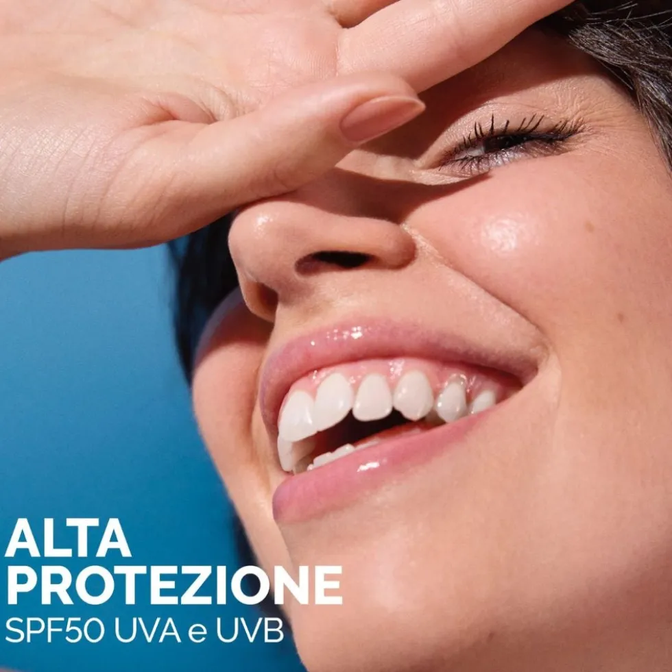 VeraLab Face The Sun Niacinamide - Crema solare viso SPF50 per il controllo del sebo, 50 ml