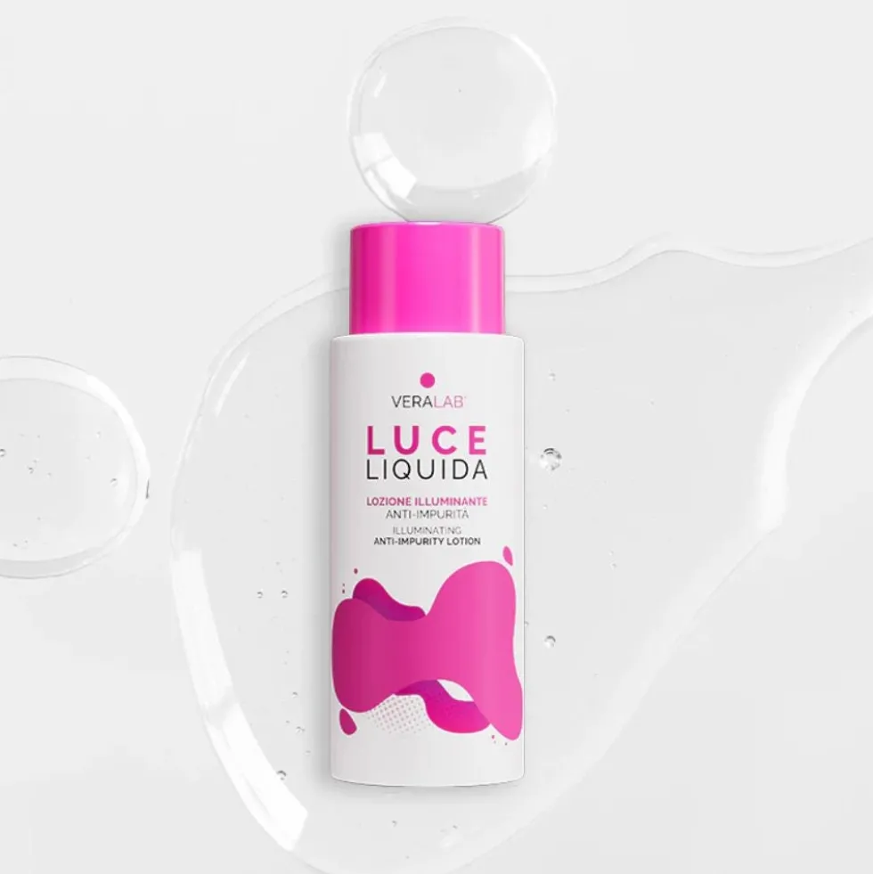 VeraLab Luce Liquida Lozione Viso Illuminante Esfoliante, 100ml