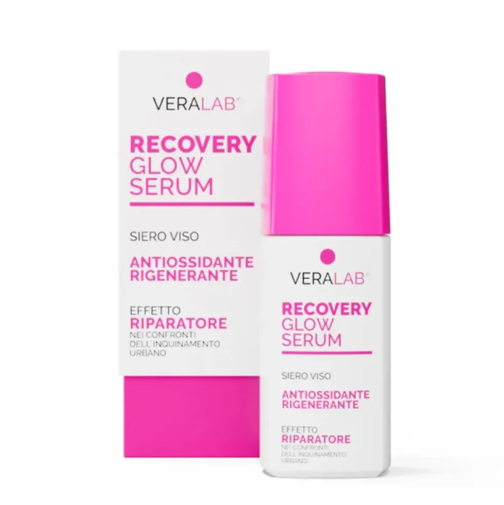 VeraLab Recovery Glow Serum Siero Viso Antiossidante e Rigenerante, 30ml