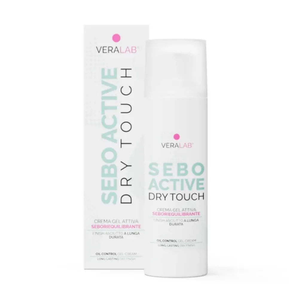 VeraLab Sebo Active Dry Touch Crema Gel Viso Sebo Riequilibrante, 30ml