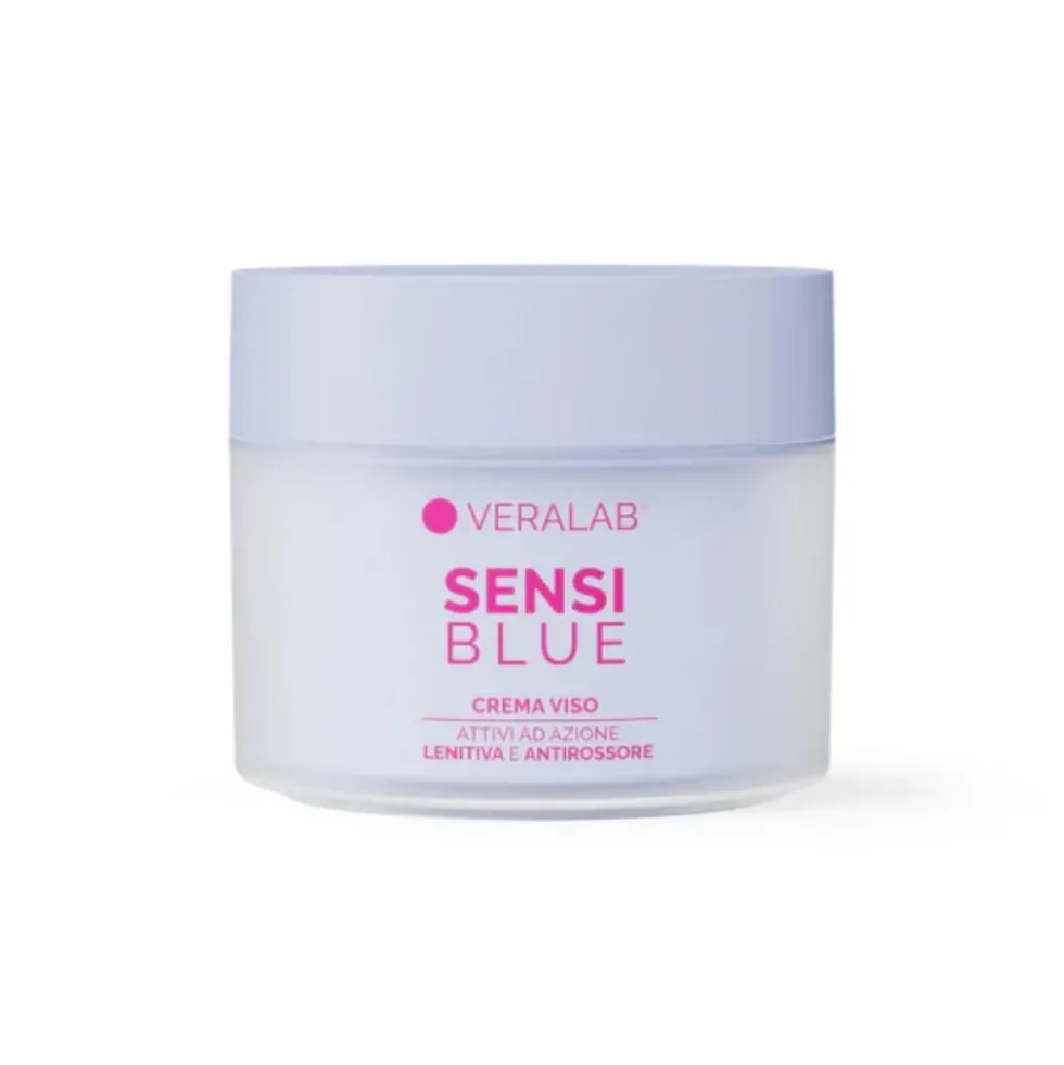 VeraLab Sensi Blue Crema Viso Lenitiva e Anti-rossore, 50ml