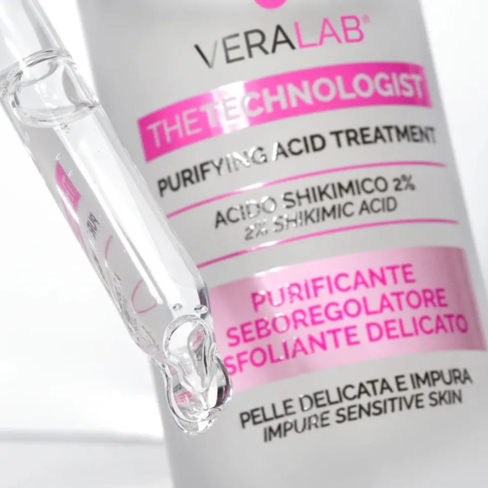 VeraLab The Technologist - Acido Shikimico Siero Antimperfezioni Pelli Delicate Impure, 30ml
