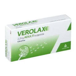 Verolax Adulti 2,25g Glicerina Trattamento Stitichezza, 18 Supposte