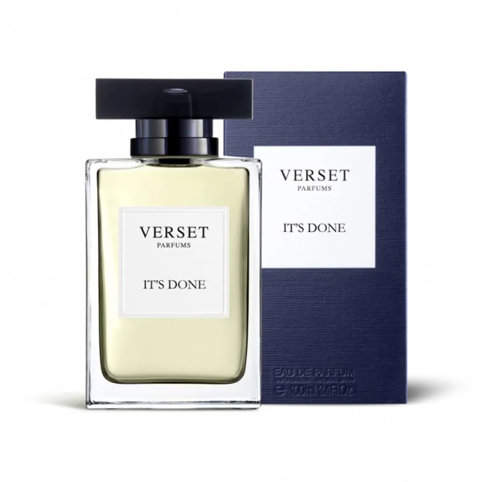 Verset Parfums It's Done - Profumo da uomo dalle note cipriate e legnose, flacone da 100 ml