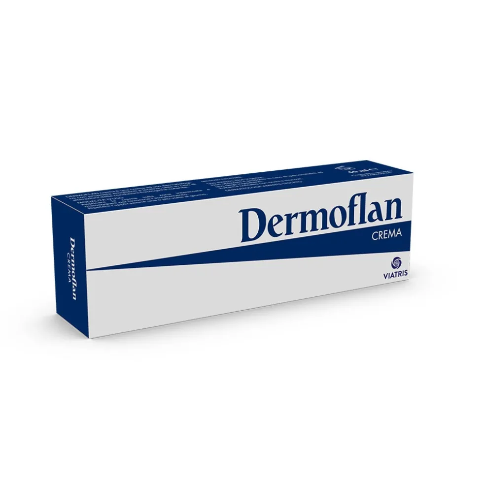 Viatris Dermoflan Crema Dermoprotettiva Lenitiva per Pelle Reattiva, 40ml